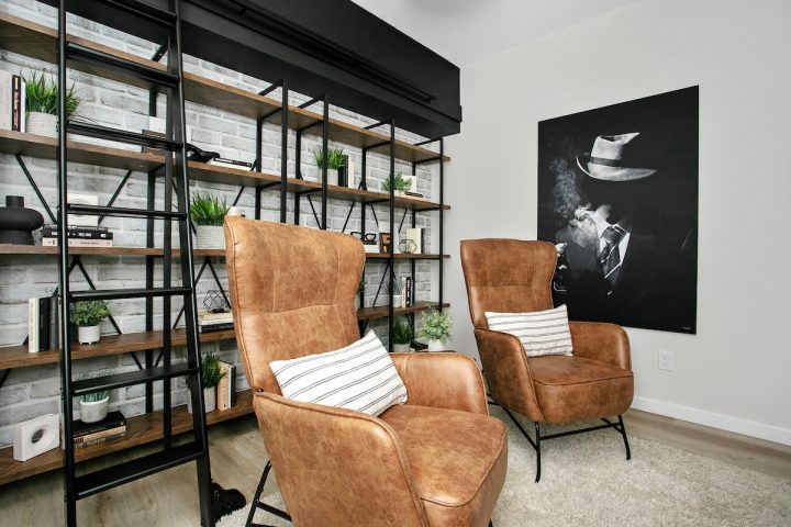 Office in an Bedrock Showhome in Edmonton