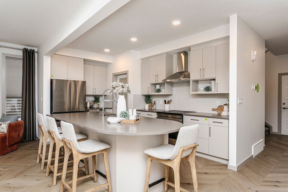 Kitchen in Bedrock Homes Hadley K Showhome in Weston at Edgemont