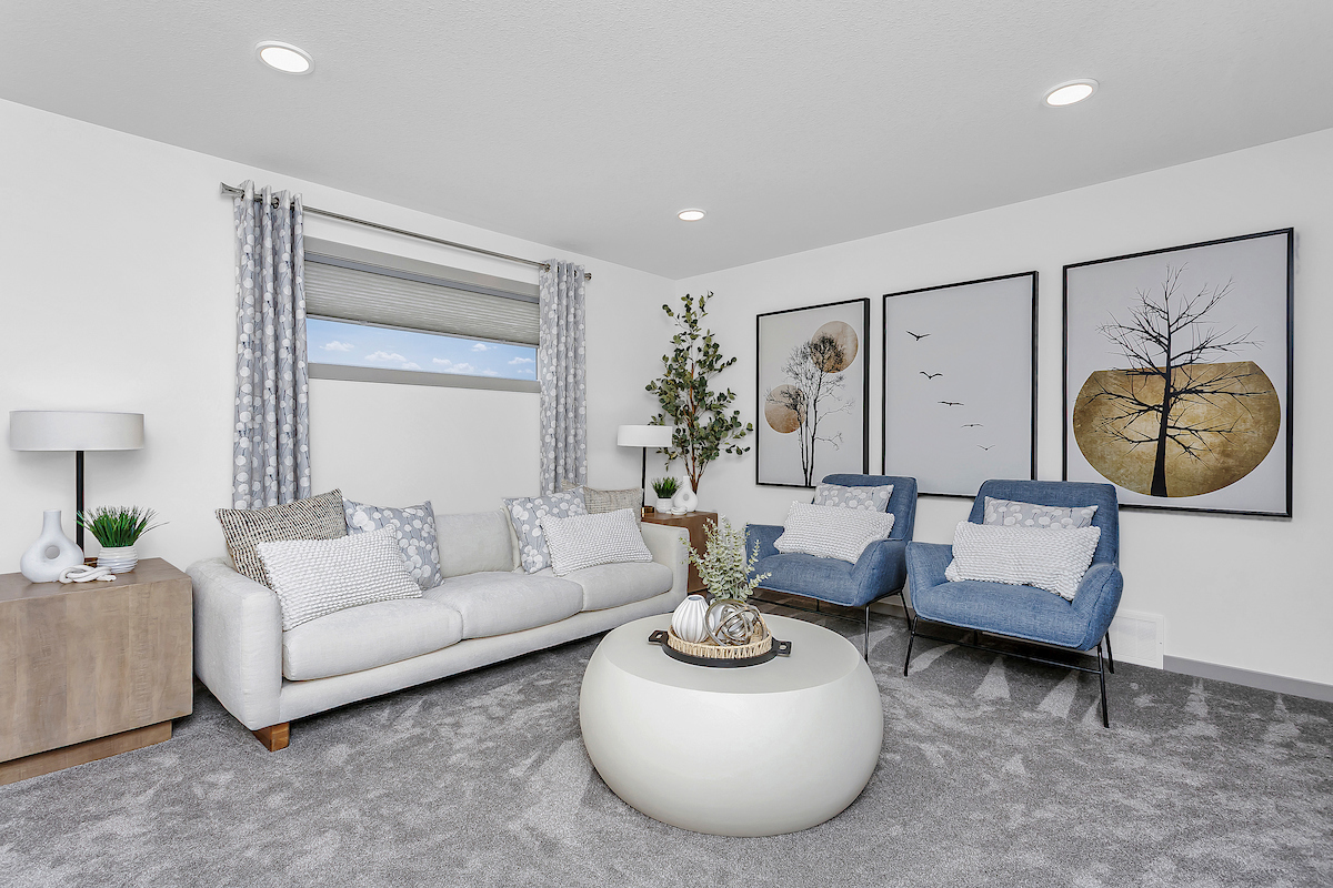 Bonus Room in Bedrock Homes Hadley K Showhome in Weston at Edgemont