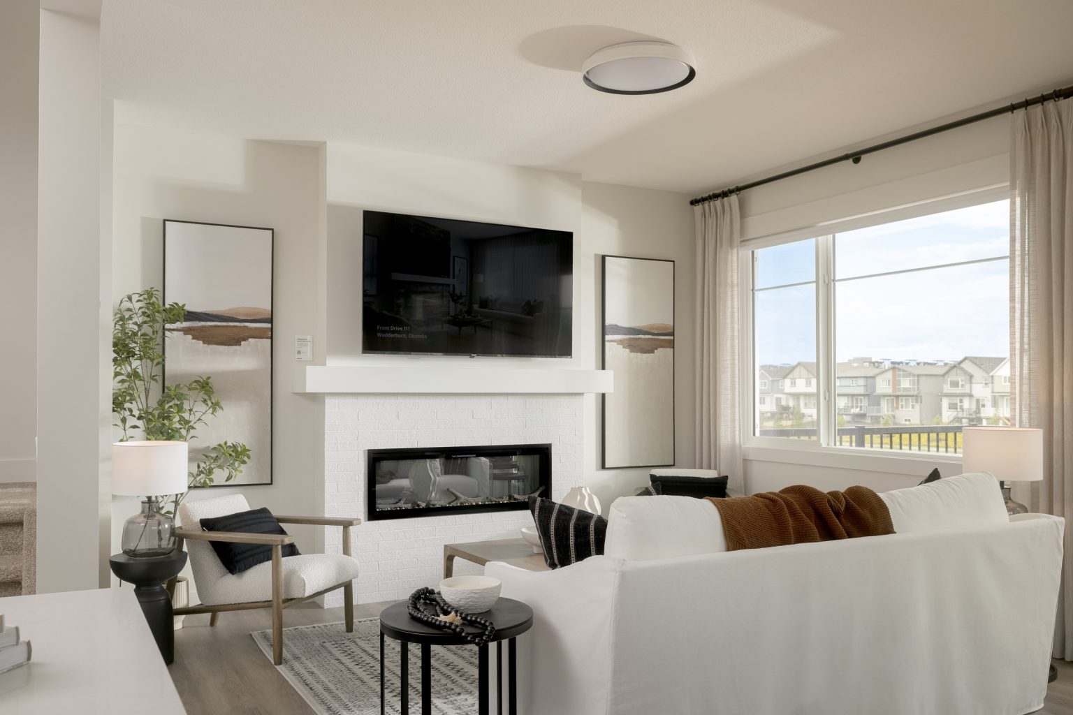 Living room in Anthem's Showhome in Weston at Edgemont