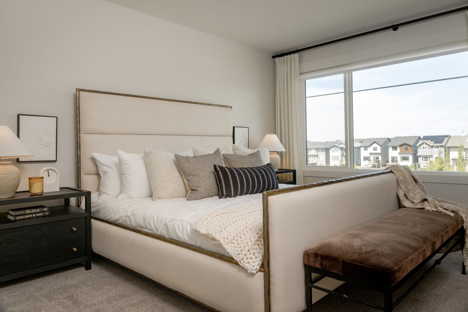 Primary bedroom in Anthem's Showhome in Weston at Edgemont