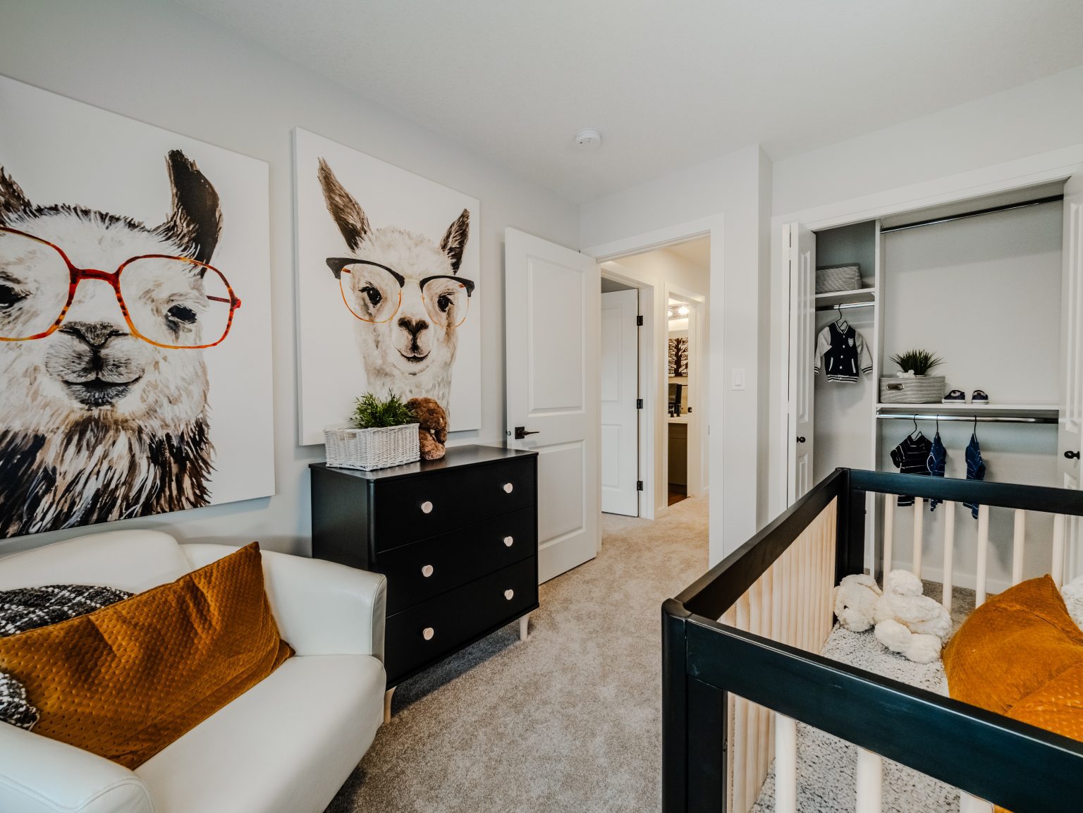 Secondary Bedroom in Bedrock Homes Laned Showhome in Weston at Edgemont