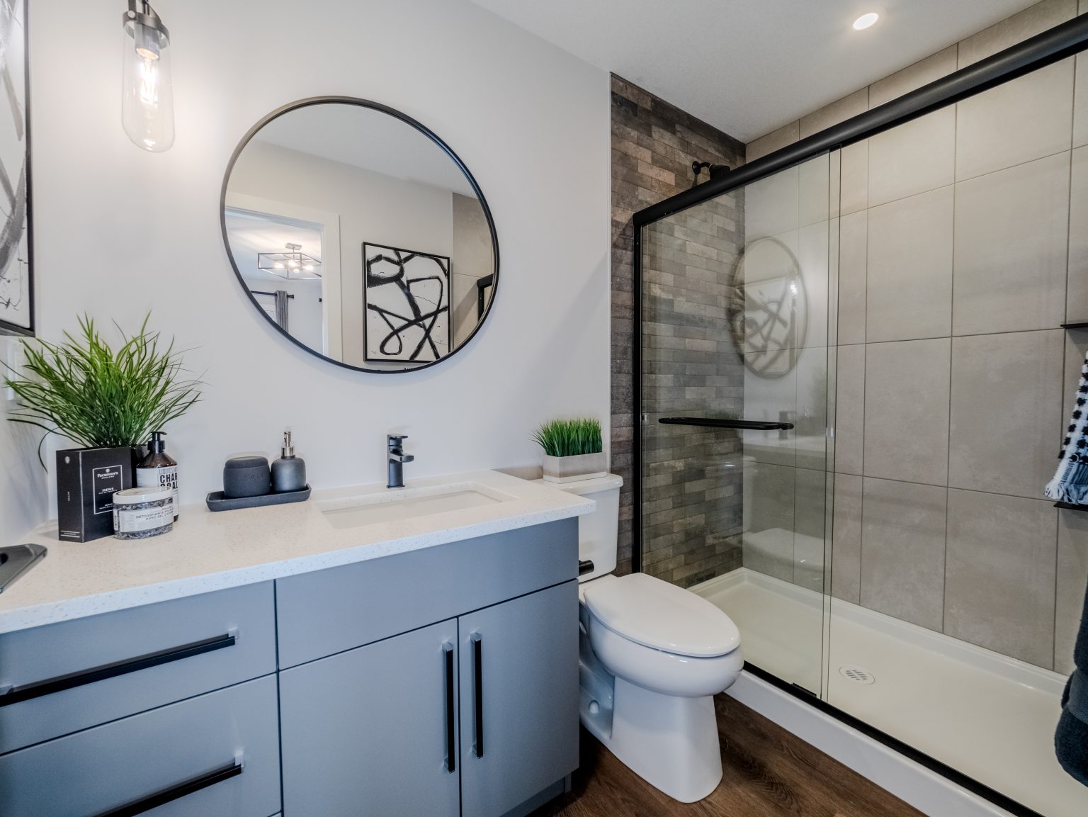 Full bathroom in Bedrock Homes Laned Showhome in Weston at Edgemont