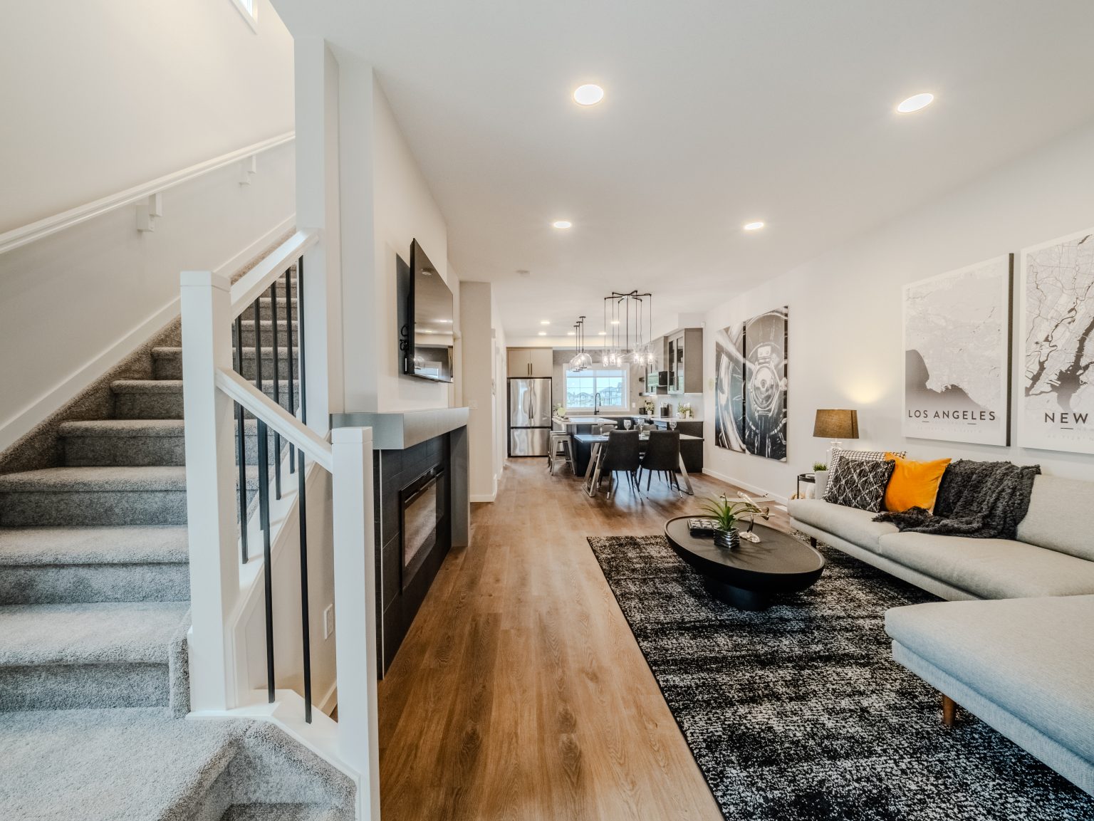 Living Room in Bedrock Homes Laned Showhome in Weston at Edgemont