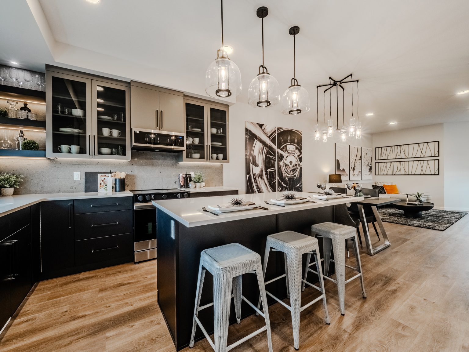 Kitchen in Bedrock Homes Laned Showhome in Weston at Edgemont